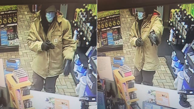Pleasant Prairie armed robbery; suspect caught on cam, on the run