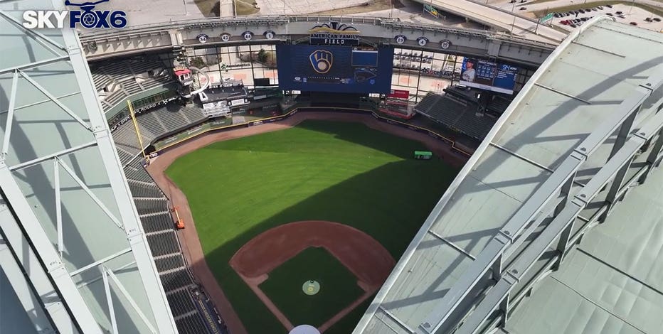Brewers home opener, American Family Field groundskeepers ready