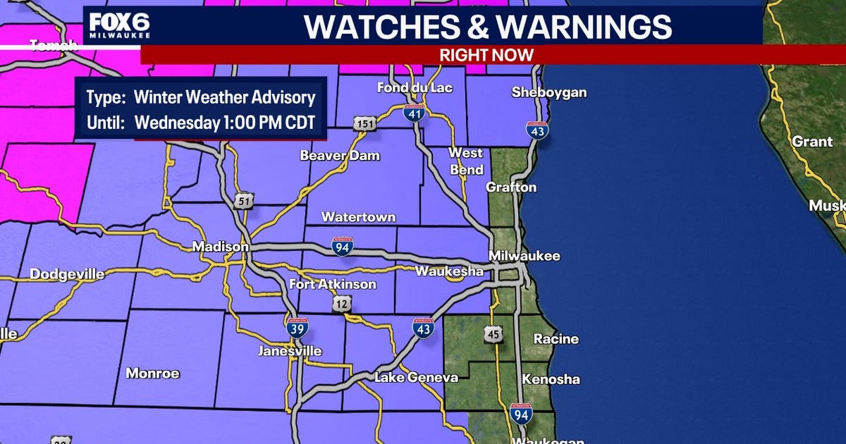 Southeast Wisconsin winter weather advisory in effect until 1 p.m ...