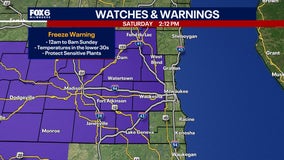 SE Wisconsin freeze warning Sunday; here's what to expect
