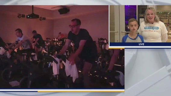 Life Time Fitness cycling charity event; sweat while supporting cause