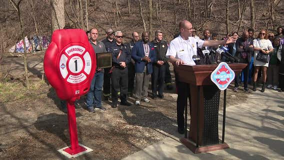 Milwaukee public life ring stations, city installs first along river