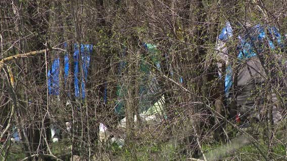 Waukesha homeless population; camps popping up