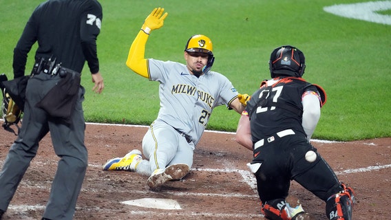 Brewers rout Orioles, benches and bullpens clear in sixth inning