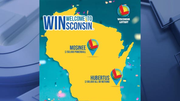 Wisconsin Lottery wins in Hubertus, Mosinee