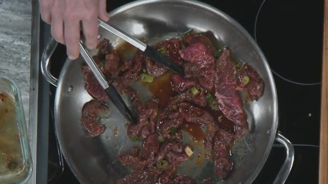 Savory Beef Steak Lettuce Cups with Pineapple Relish: recipe