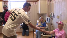Brewers pitcher visits breast cancer patients in West Allis