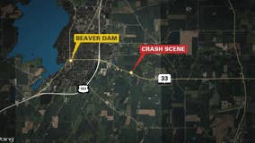 Beaver Dam motorcycle crash; woman dead, man seriously injured