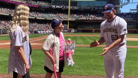 Mother's Day 'Pink Out' raises breast cancer awareness at Brewers game
