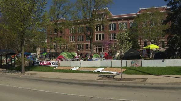 UW-Milwaukee Gaza protests; negotiations with campus officials held