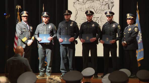 Milwaukee police ceremony honors officers who went above and beyond