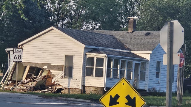 Dodge County deputy crashes into home during chase; 1 arrest