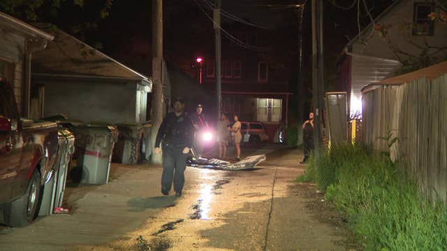 Milwaukee garage fire at 20th and Lapham