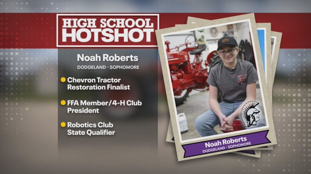 Dodgeland sophomore restoring tractors in grandpa's memory