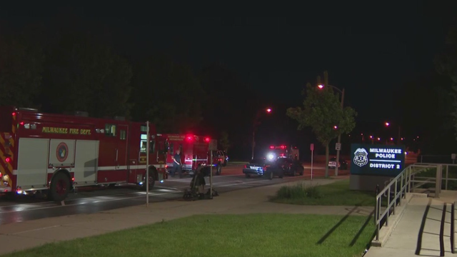 Hazmat response at Milwaukee police station, substance unidentified