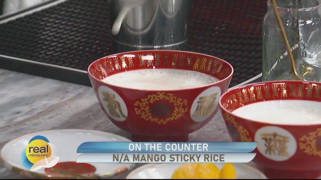On the counter; N/A Mango Sticky Rice
