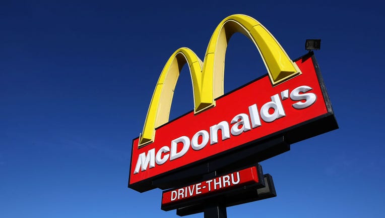 FILE - A sign stands outside of a McDonalds restaurant February 9, 2009, in San Francisco, California. (Photo by Justin Sullivan/Getty Images)