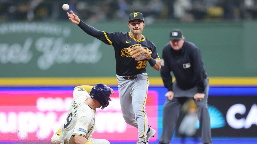 Pirates top Brewers 8-6; Rhys Hoskins leaves game after injury