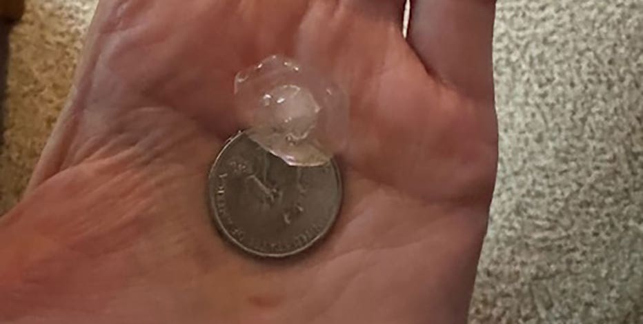 Southeast WI hail stone sizes; severe weather on Tuesday, May 7