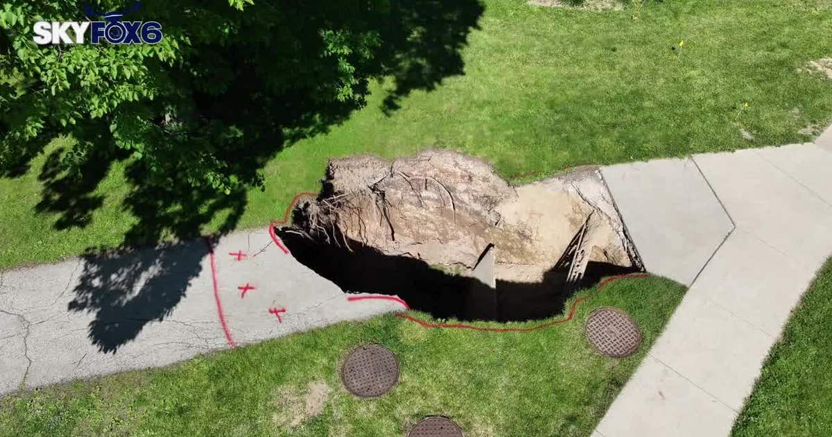 Sinkhole ‪ Whitefish Bay issues sinkhole emergency declaration; here's why