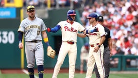 Brewers lose to Phillies, ending Philadelphia's 3-game sweep