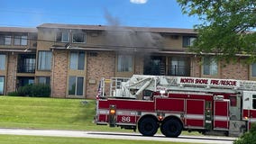 Milwaukee apartment fire near 72nd and Brown Deer, firefighter hurt