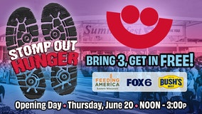 Stomp Out Hunger in southeast WI: Bring 3, get into Summerfest free