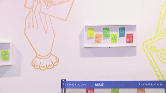 Milwaukee airport unveils art installation, partnership