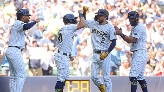 Brewers hit 5 grand slams in 8-game span, reversing earlier struggles