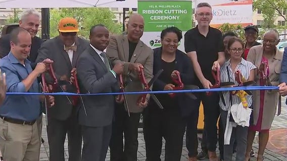 Vel R. Phillips Plaza grand opening; ribbon-cutting ceremony Friday