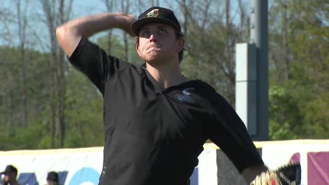 Arthur Liebau trades football for baseball