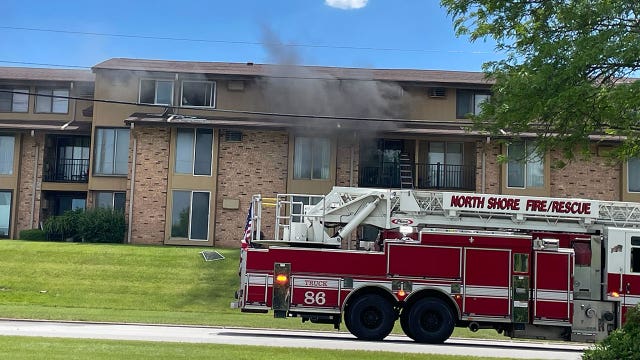Milwaukee apartment fire near 72nd and Brown Deer, firefighter hurt