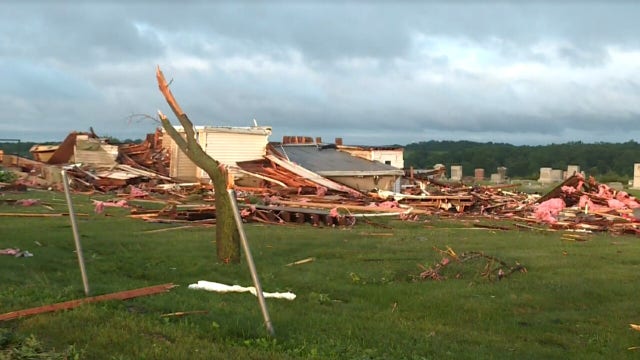 Wisconsin church destroyed after reported tornado hit Argyle