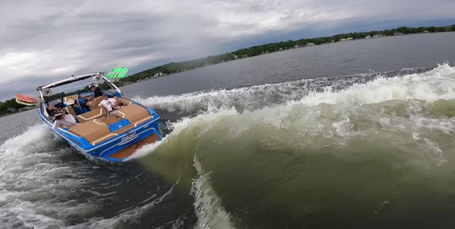Wakesurfing boats on WI lakes; calls to restrict 'monster trucks' of water