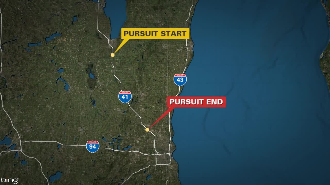 Wisconsin police chase stretches 41 miles; driver, passenger arrested