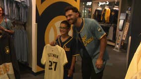 Brewers' Mitchell, Hartford boy meet; both have Type 1 diabetes