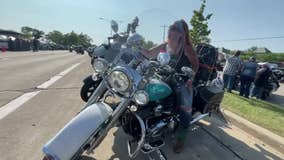 Harley-Davidson rider raises ovarian cancer awareness