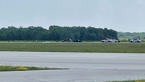 Airplane overturns while landing at West Bend Municipal Airport