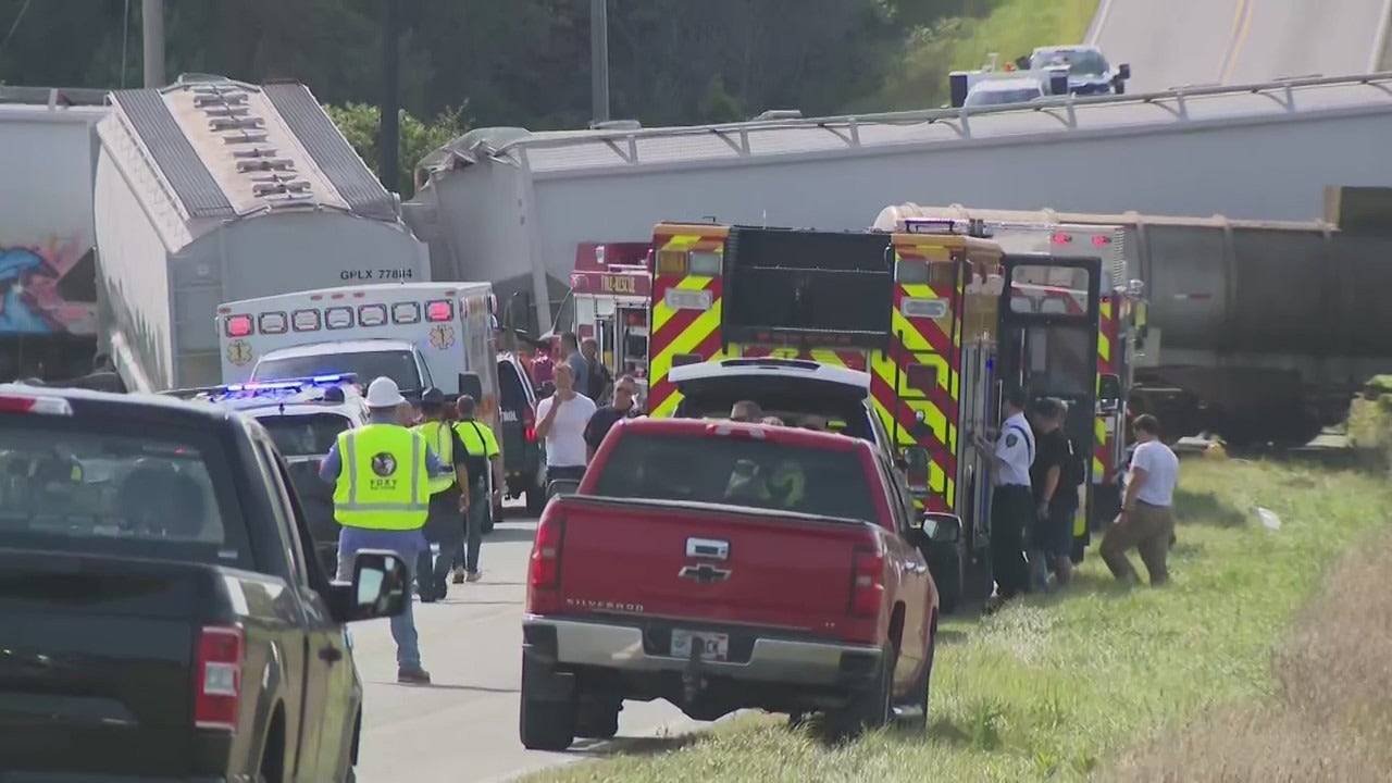 Train and slurry truck collide in Sheboygan County; 1 dead