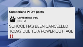 Cumberland Elementary School closed Monday due to power outage