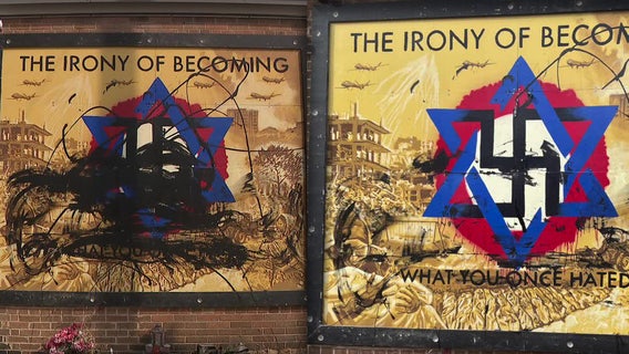 Milwaukee mural controversy and damage; 2 men criminally charged