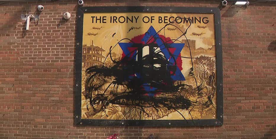 Controversial mural vandalized in Milwaukee near Holton and Locust