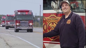 Procession for Racine County firefighter killed in motorcycle crash