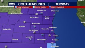 SE Wisconsin freeze warning Wednesday; back to 70s by weekend