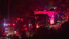 Waterford house fire; Riverview Lane and Tichigan Road