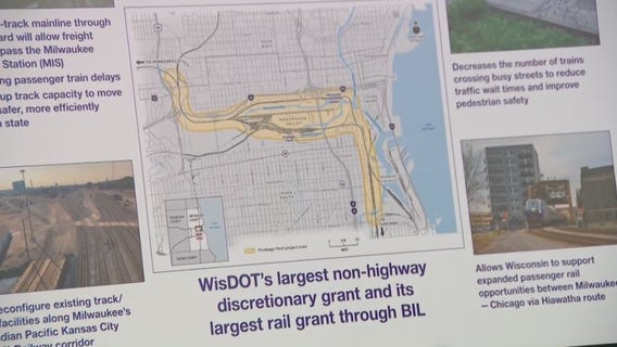 Muskego Yard Bypass project in Milwaukee; officials celebrate $72.8M grant