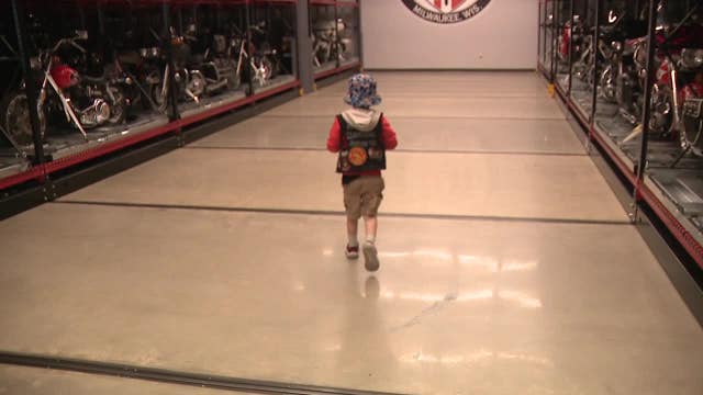 Boy, 5, visits Harley-Davidson Museum, his 'happiest place on Earth'