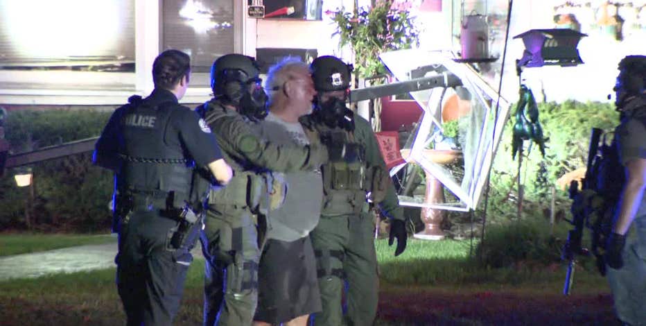 Waukesha standoff; 62-year-old man accused, surrendered to K-9