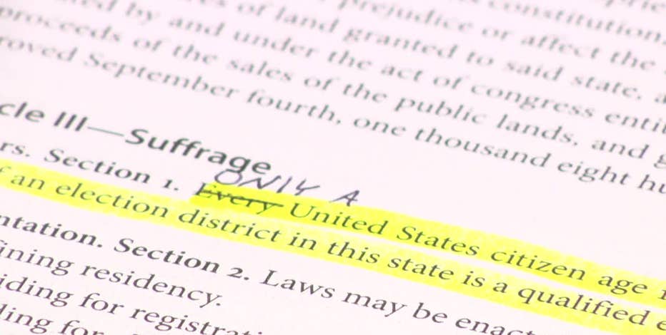 Wisconsin eligibility; referendum on citizenship and voting