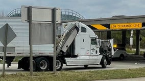 Milwaukee semi crash, I-94 bridge hit at General Mitchell Boulevard